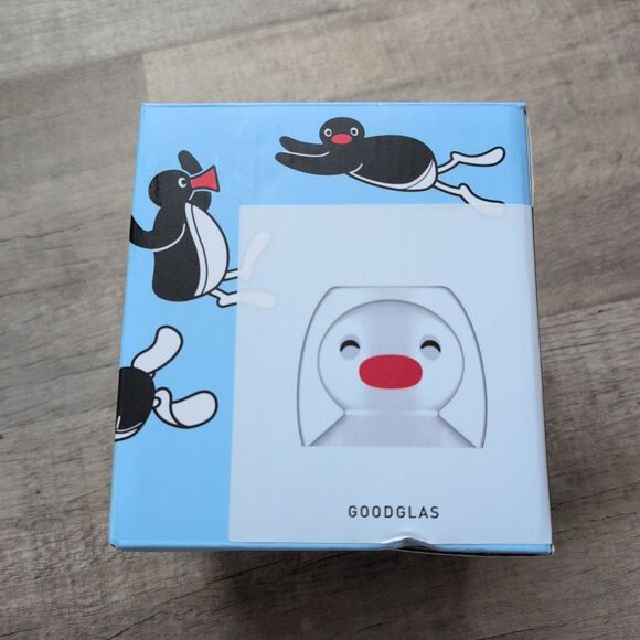 Pingu Double Wall Glasses (Smiling Face) GLRK2178 PG JPN LTD Penguin Cute Goods - Picture 2 of 6